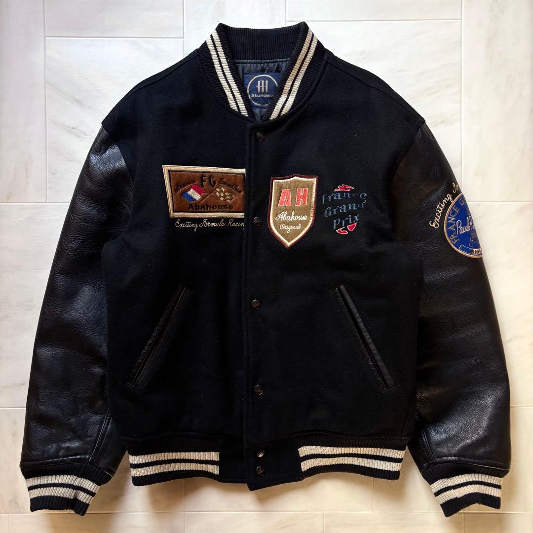 日本製】 オールドアバハウス スタジャン F-1 フランスGP フリーサイズ