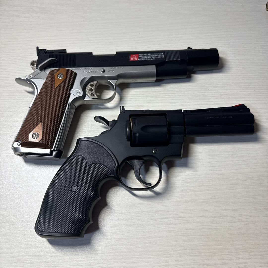 マルイ ウィルソン ガスガン　コルトパイソン　エアガン　2つセット Amazon | 東京マルイ コルトパイソン 357マグナム 4インチ ブラック