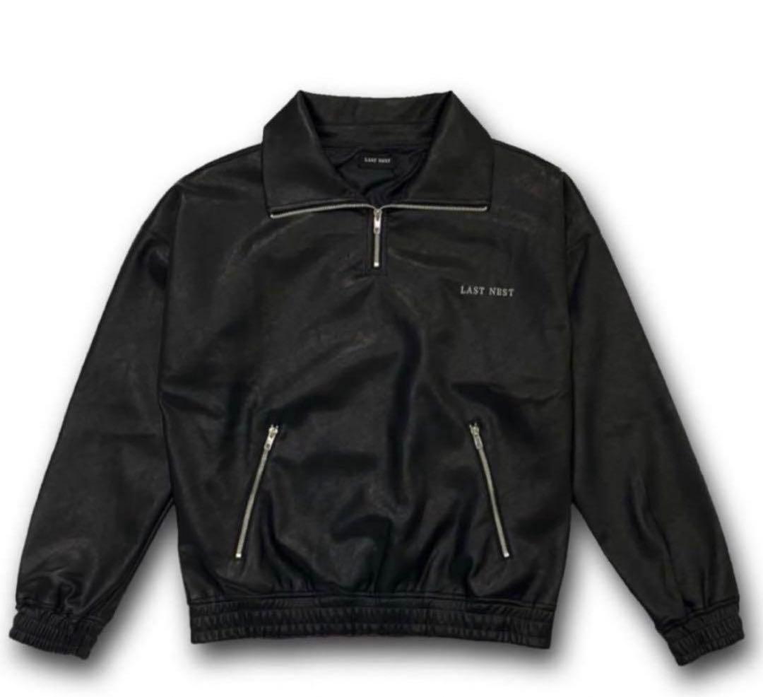 即完売 LAST NEST レザーハーフジップ XL - メルカリ
