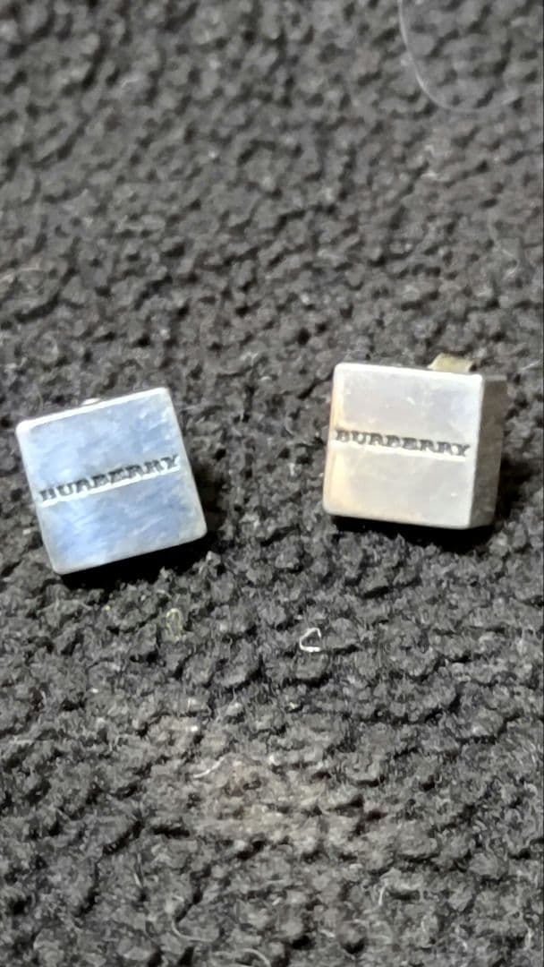 BURBERRY 925シルバー スクエアピアス BEAMS BOY（ビームス ボーイ）シルバー925 スクエア ピアス