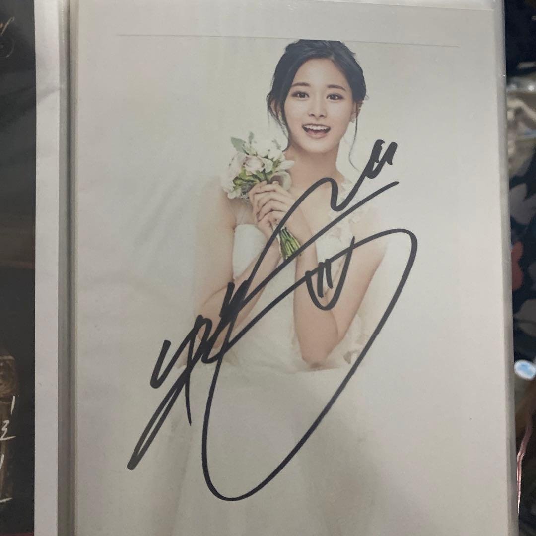 TWICE ツウィ サイン 直筆 写真 2Lサイズ - メルカリ