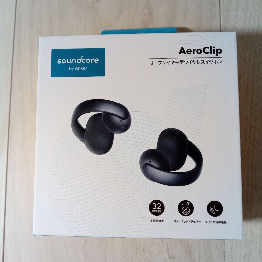 【新品未開封・黒】Anker Soundcore AeroClip Soundcore by Anker AeroClip Open Ear Clip On Earbud Headphones