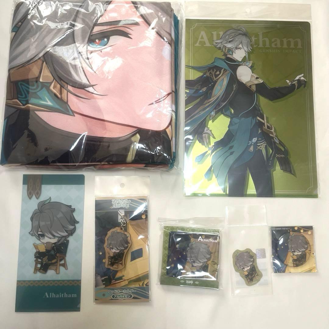 アルハイゼン 原神展 たびごころの赴くままにタオル・アクリルスタンドセット アクリルブロック – アルハイゼン | 原神展～たびごころの赴くままに～