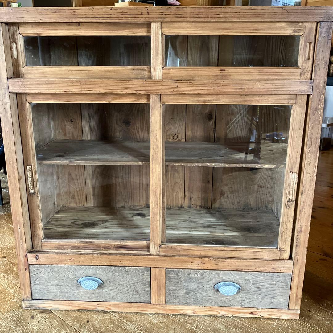 古食器棚　古家具 食器棚 - 古家具・古道具 アンティーク家具 kubu（クブ）