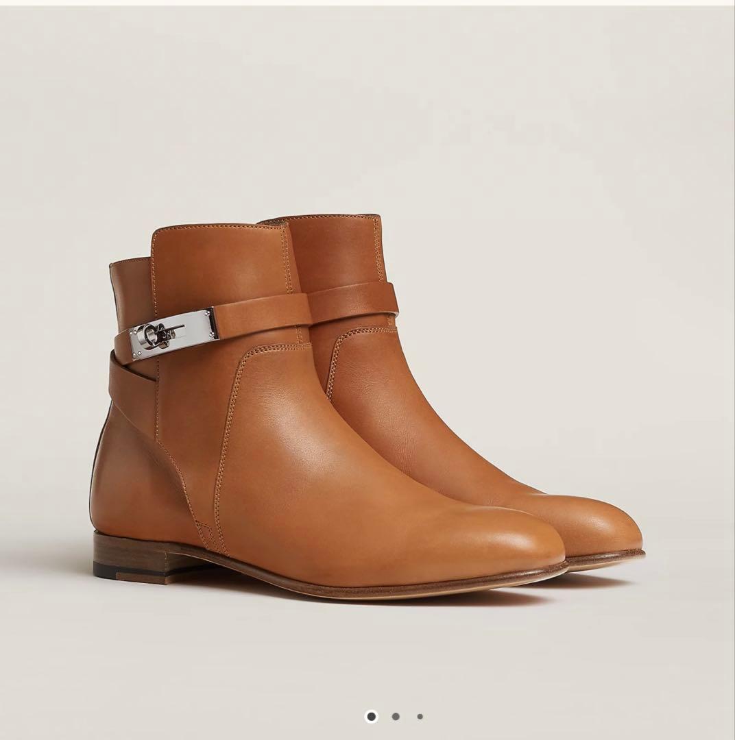 メルシーさん専用　エルメス　ブーツ　36.5 ギャラリー：エルメスならではのレザーと機能素材の軽やかな融合