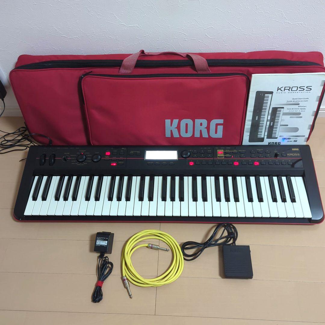 KORG KROSS-61 シンセサイザー　61鍵盤　取説　付属品あり KORG 【フルセット】 KROSS2-61 スタート8点セット バンド用キーボード
