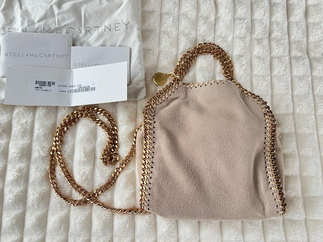 美品★ステラマッカートニー　ファラベラ　タイニー　ベージュ×ゴールド 45456153nl_12_g.jpg
