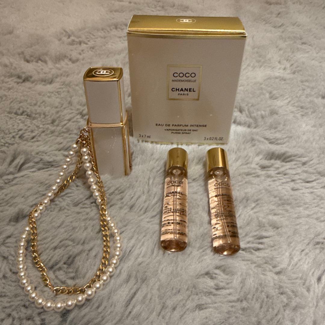 CHANEL COCO 香水セット 3本 パールネックレス付き パール チェーン付きの「ココ マドモアゼル」が登場 オリエンタル