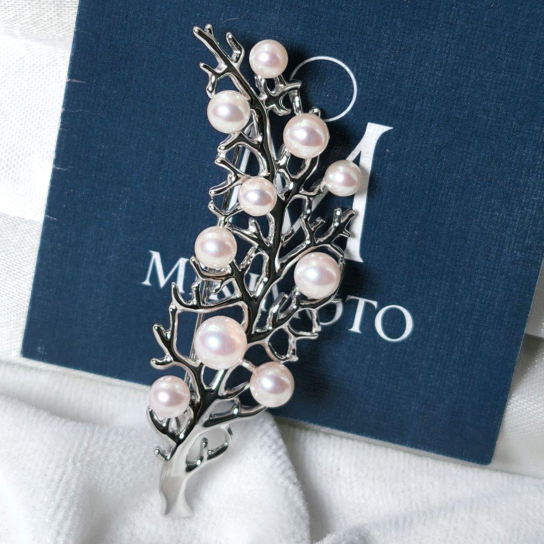 【極美品 最高級】ミキモト ブローチ パール リーフ フォーマル 皇室御用達 極美品 最高級】ミキモト ブローチ パール フォーマル 皇室御用達 正規