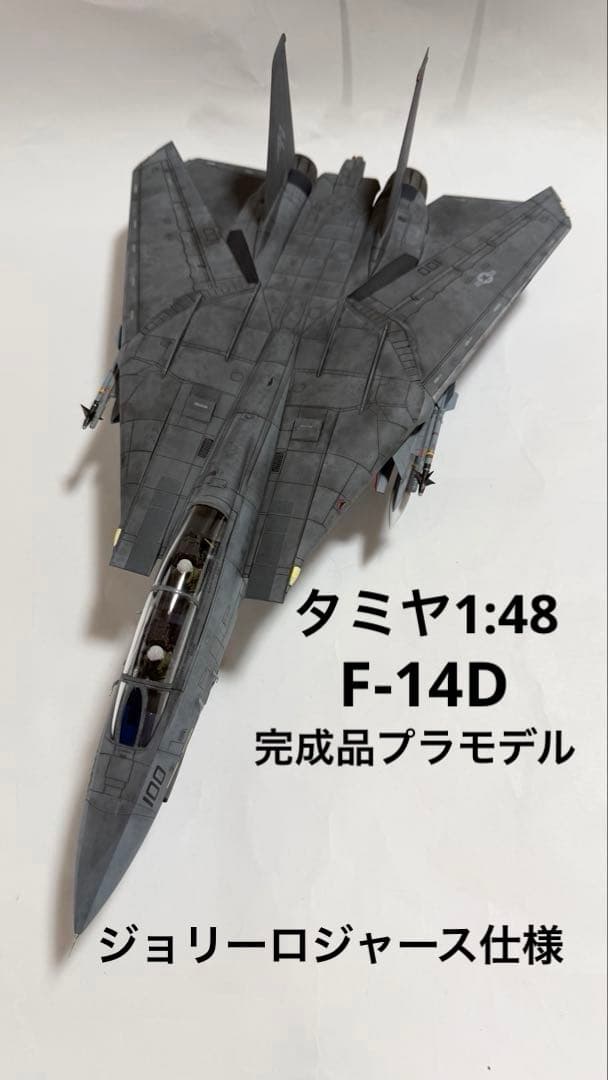 タミヤ 1/48 ジョリーロジャース仕様F-14D トムキャット 完成品 タミヤ 1/48 傑作機シリーズ グラマン F-14D トムキャット | タミヤ