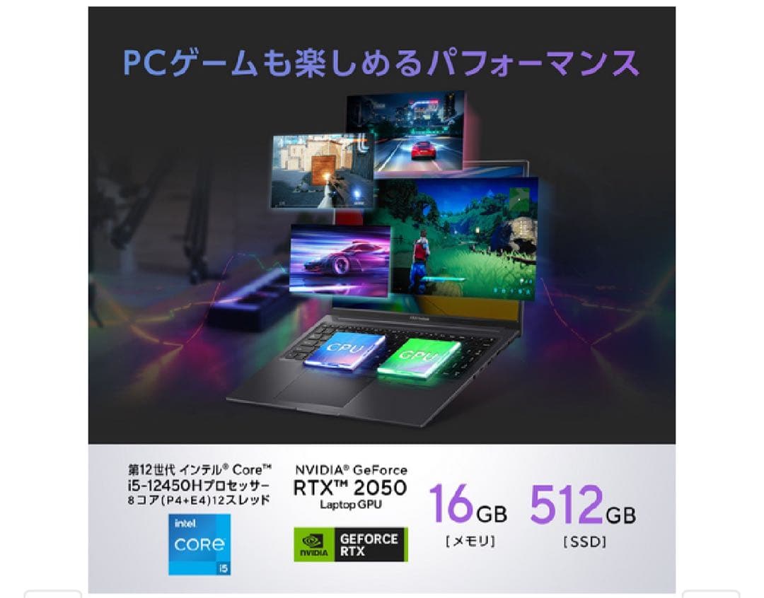 美品】ASUS Vivobook 16X K3605ZF-N1234WS - メルカリ