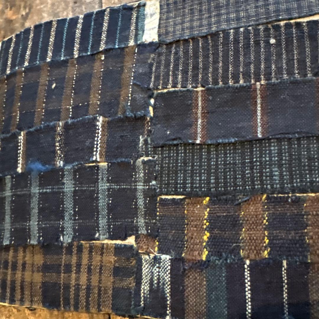 SALE⏬希少◇縞帳 古布 縞 襤褸