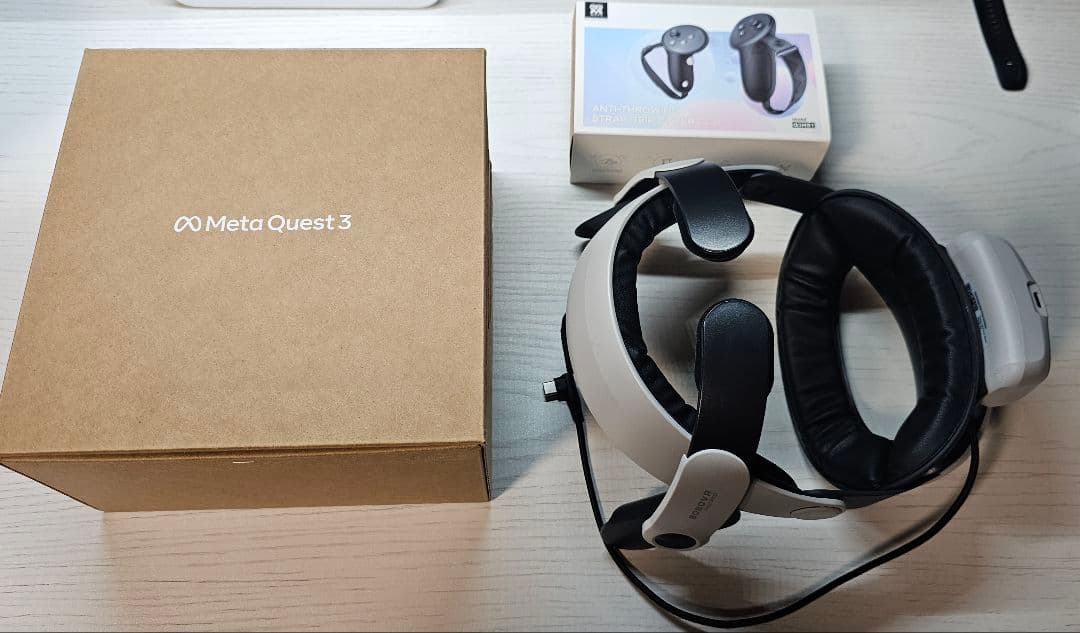  Quest 3 512GBバッテリー付きストラップフェイスクッション Meta Quest 3/3s】神機能が搭載されたバッテリー付きストラップを使っ
