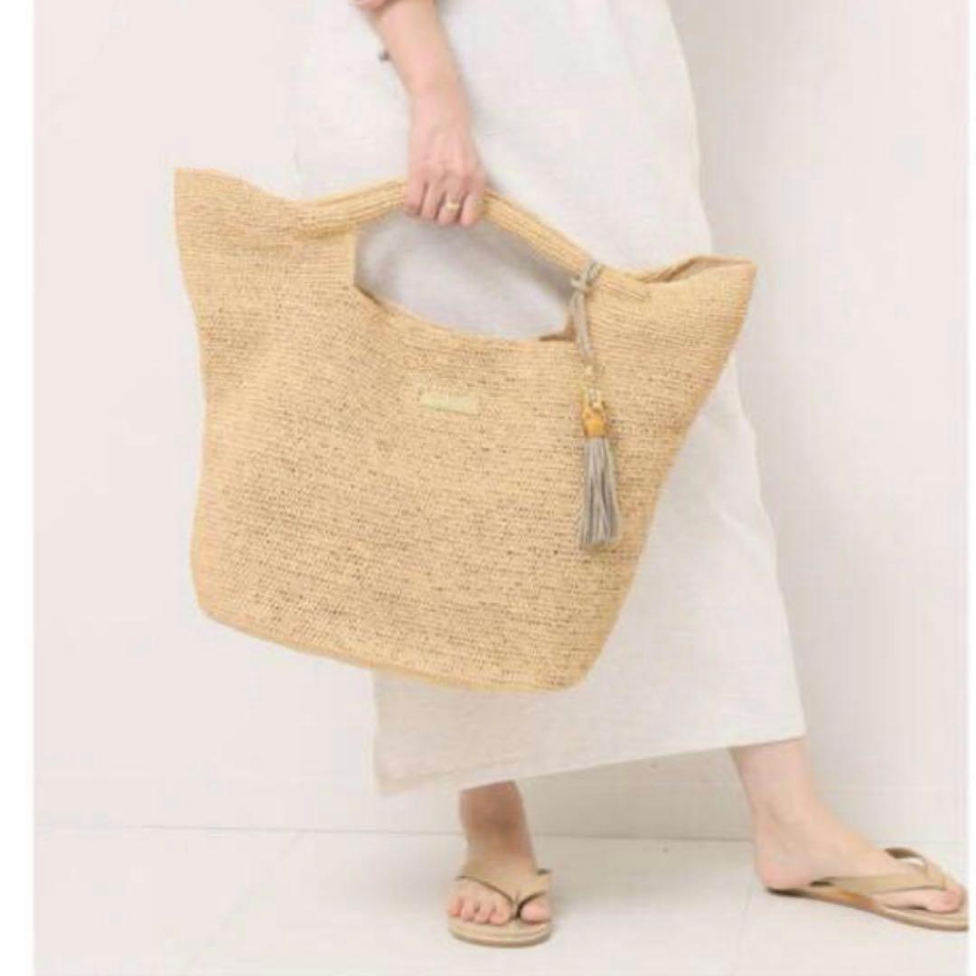 新品未使用品♪ HEIDI KLEIN ラフィアバッグ カゴバッグ フリンジ付き