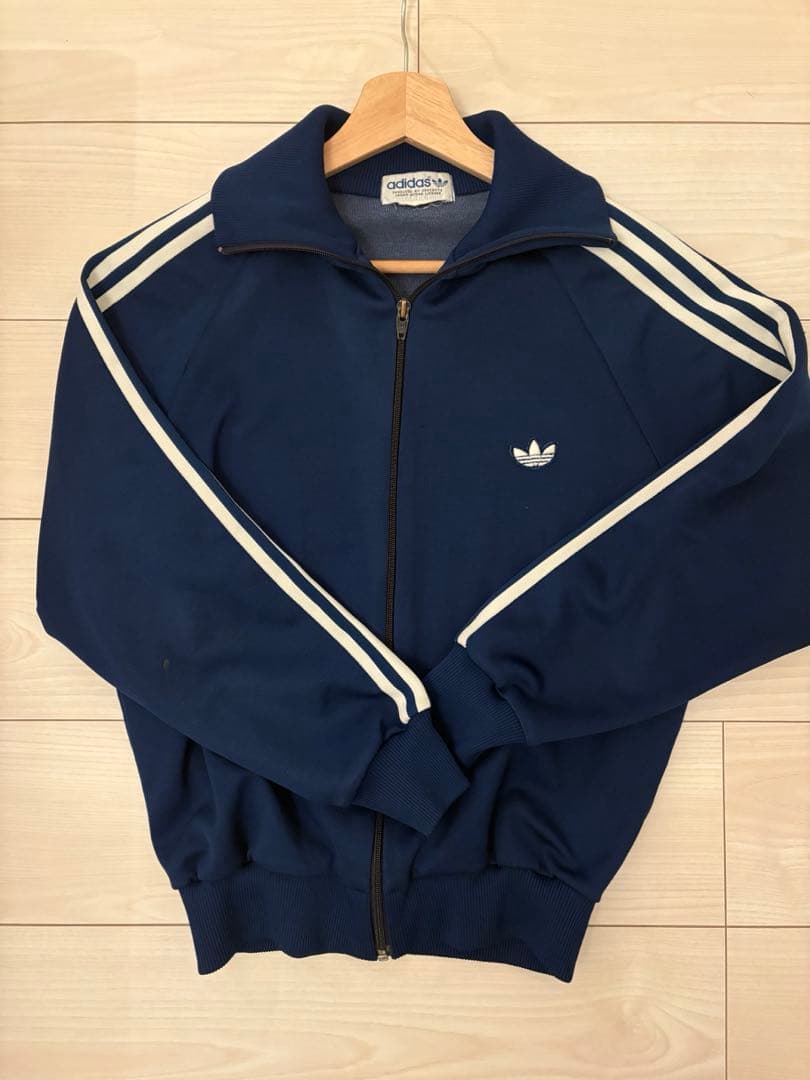adidas トラックジャケット　80s 80s adidas トラックジャケット - 古着屋グレープフルーツ ムーン