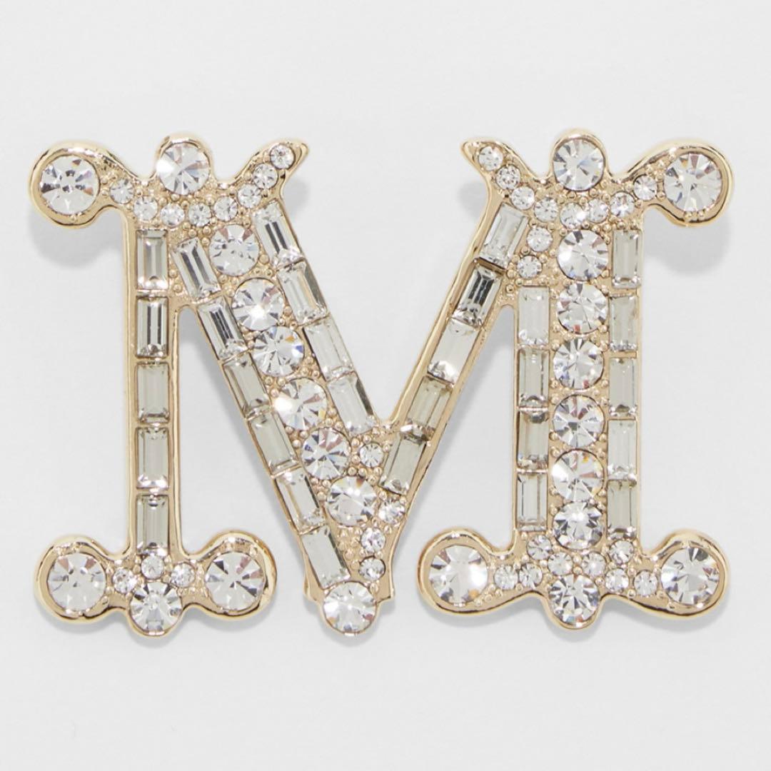 新品　マックスマーラ　クリスタルブローチ Max Mara - 25SS新作 新品MaxMara クリスタルブローチ フローラルの