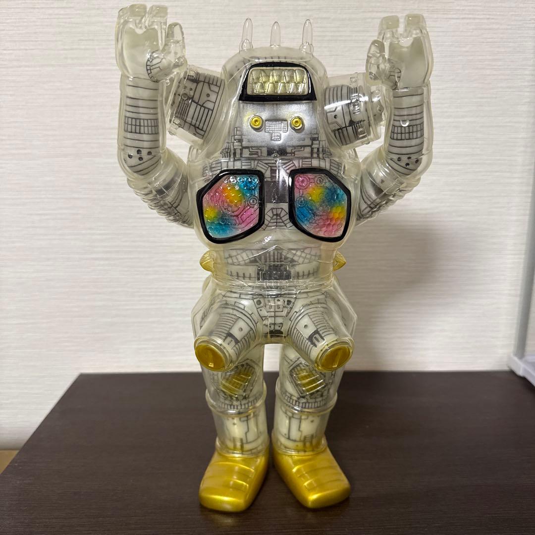 F*O様 マルサン　キングジョー　450 クリア畜光　ソフビ 数量限定受注生産【マルサン】キングジョー450 機械可視版ゴールドver