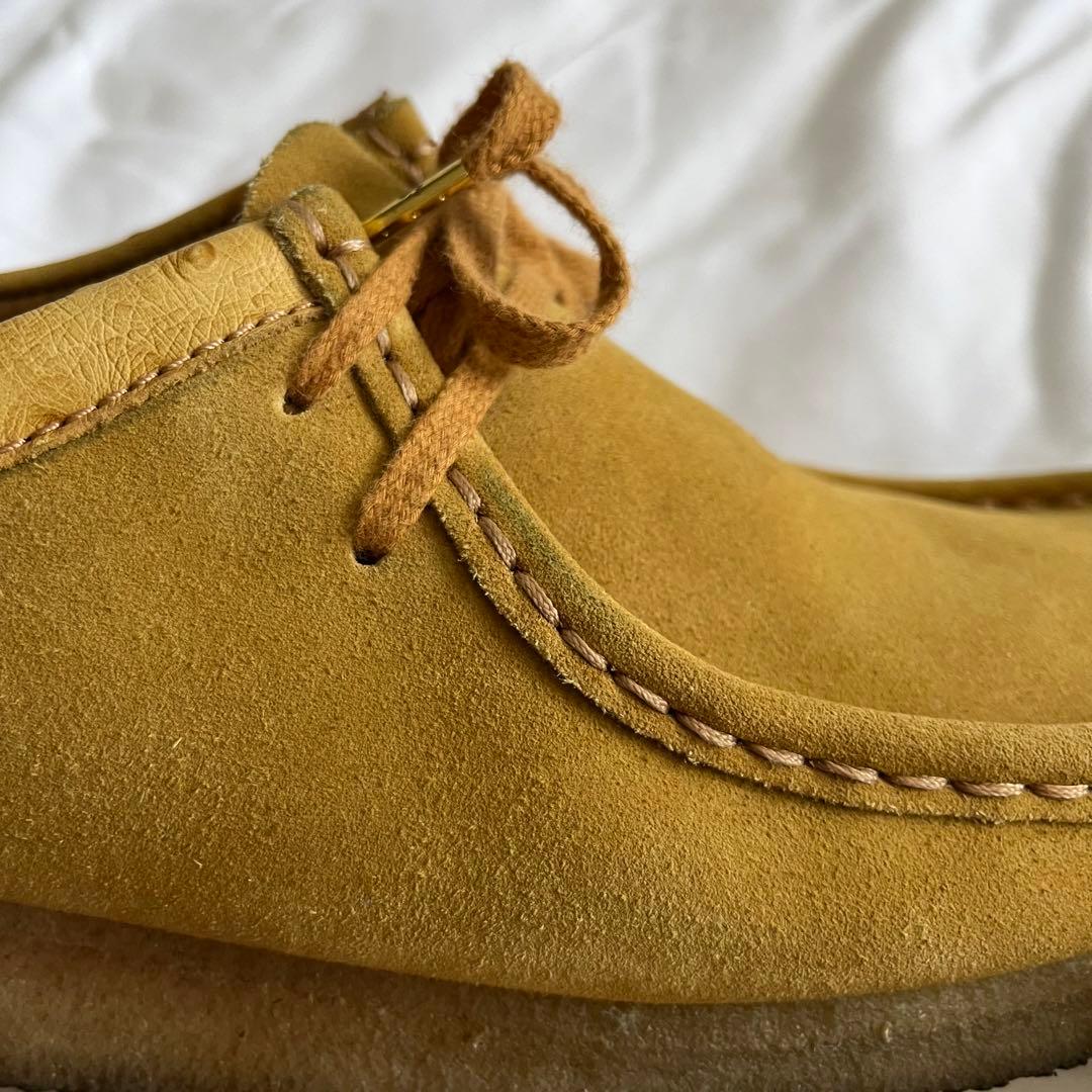 35周年 stussy Clarks ワラビー 25.5cm イエロー