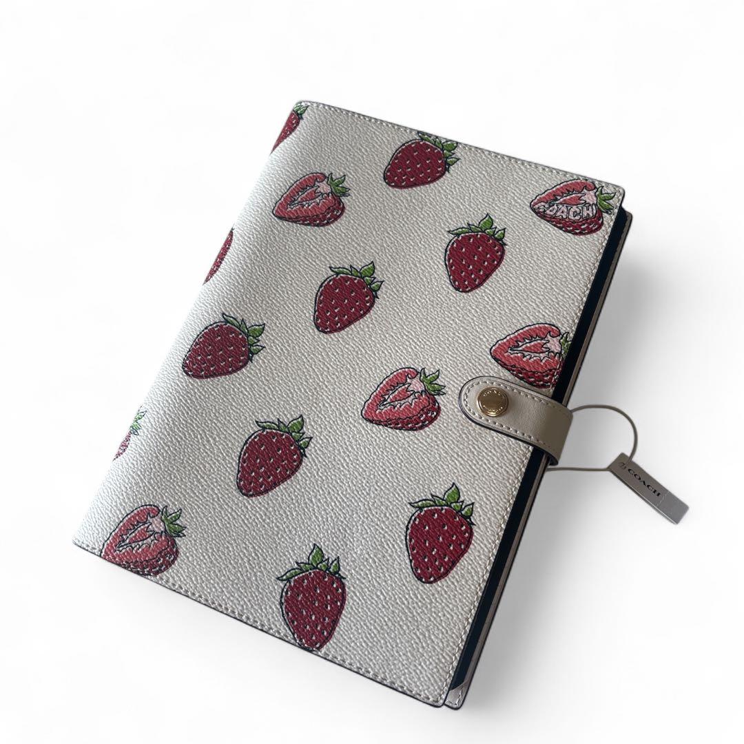 ⭐︎新品未使用⭐︎COACH コーチ ノートブック ノートカバー付 いちご