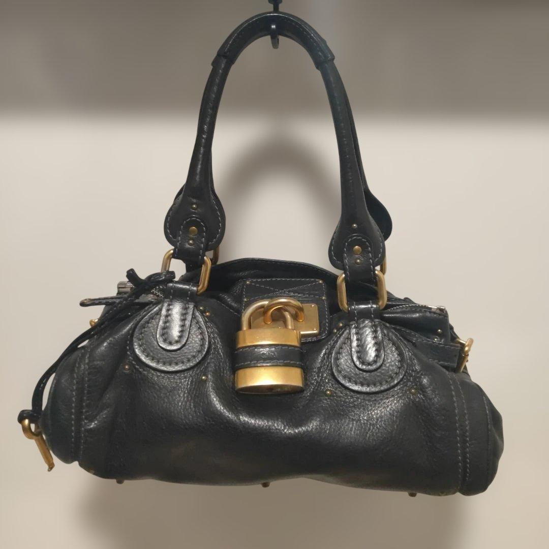 Chloe クロエ パディントン ブラック 南京錠 鍵付 - メルカリ