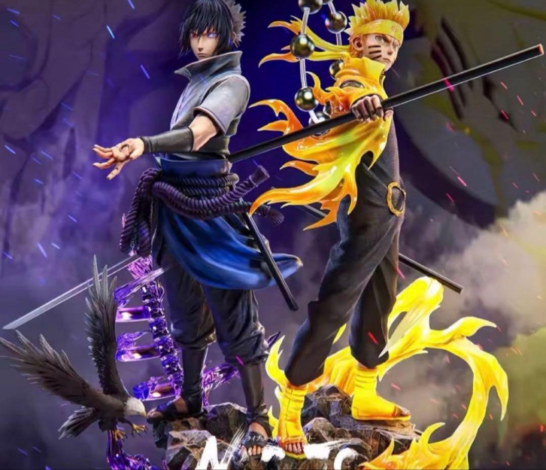 激レア】NARUTO ナルト×サスケ 九喇嘛チャクラモード 海外フィギュア
