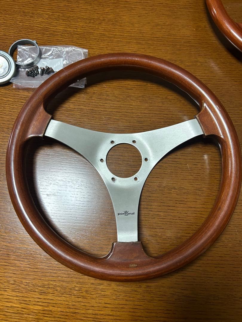 パーソナル マンタ3 マンタ4 2本セット ウッド ステアリング ハンドル