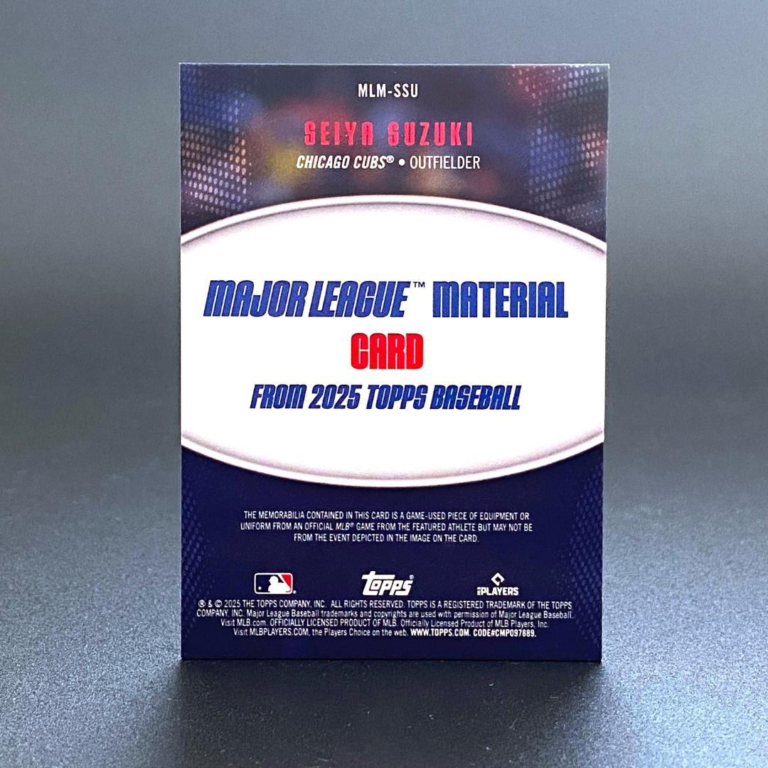 貴重】鈴木誠也☆MLBシカゴ・カブス☆バットレリックカード - メルカリ