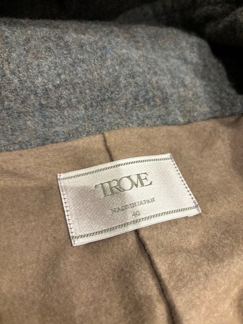 冬物】TROVE トローヴ グレー ウール コート ダッフルコート 40 - メルカリ