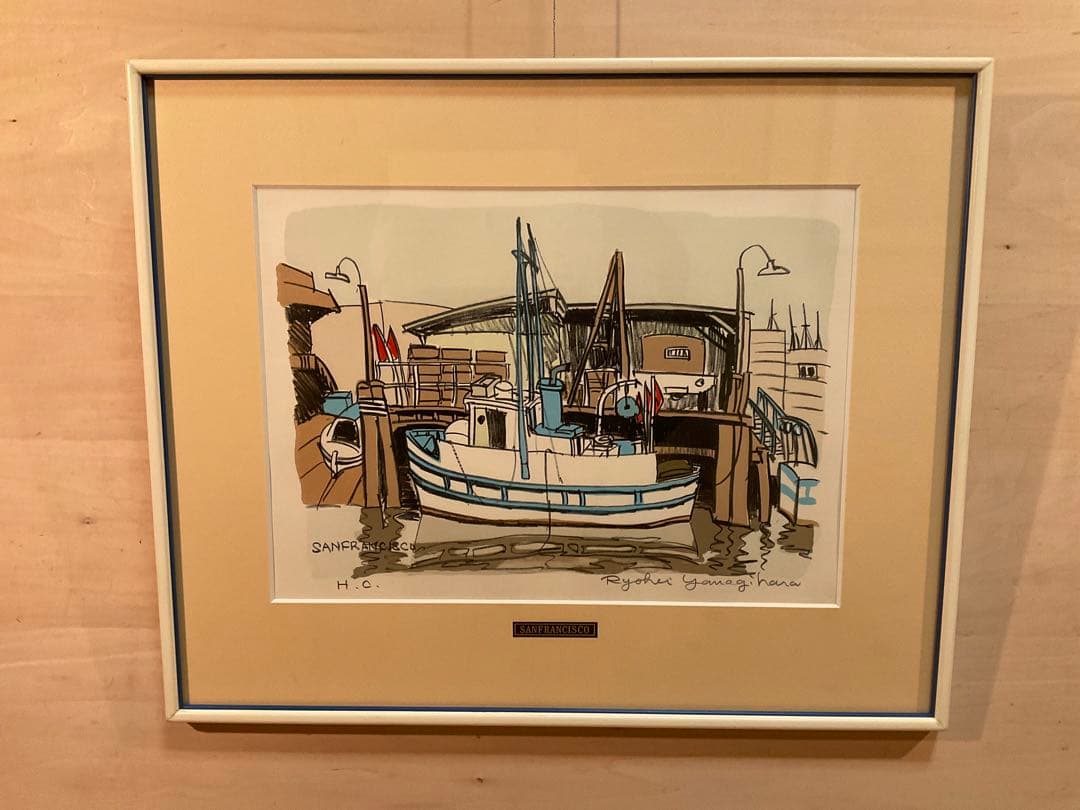 オレンジ梟さま専用 柳原良平「SANFRANCISCO 」リトグラフ直筆サイン有