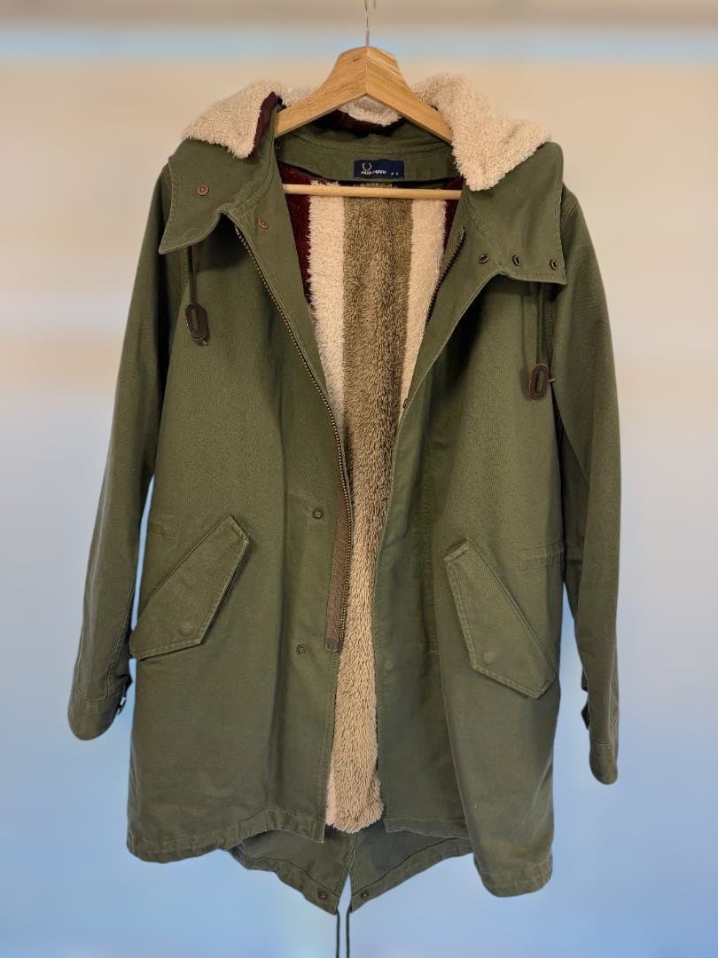 【Yos】フレッドペリー モッズコート ユニオンジャック カーキM Yos】フレッドペリー モッズコート ユニオンジャック カーキM Yos