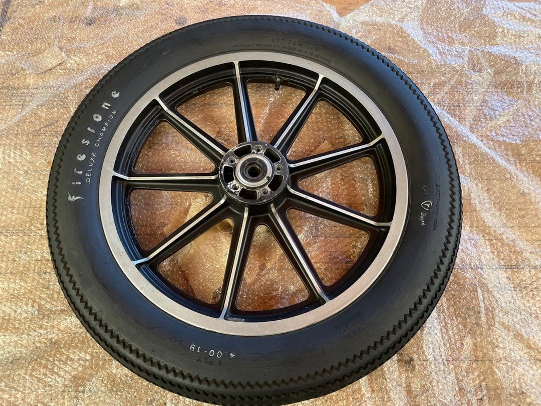 ショベルヘッド 9キャスト フロントホイール 19インチ - メルカリ