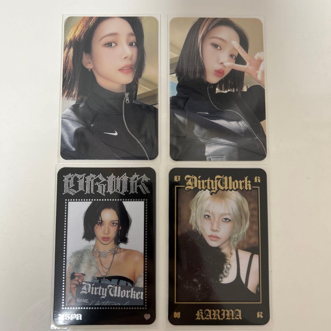 aespa Dirtywork カリナ トレカ POPUP コンプセット - メルカリ