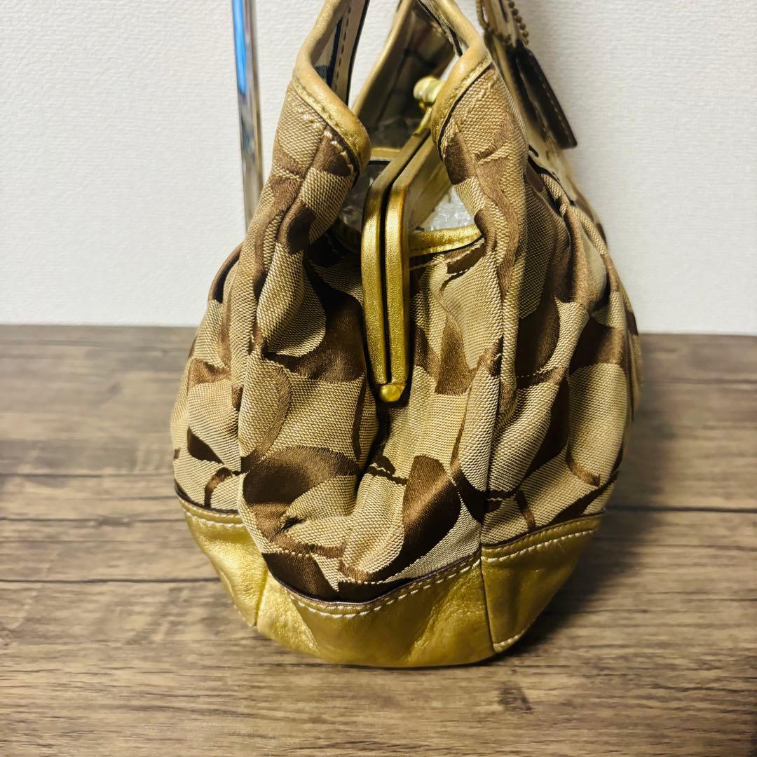Coach Ergo Pleated Frame Kiss Rock Bag