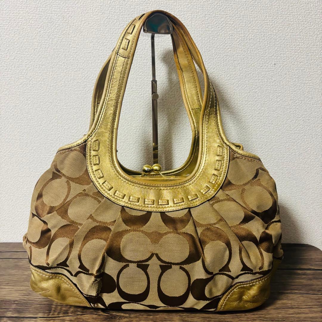 Coach Ergo Pleated Frame Kiss Rock Bag