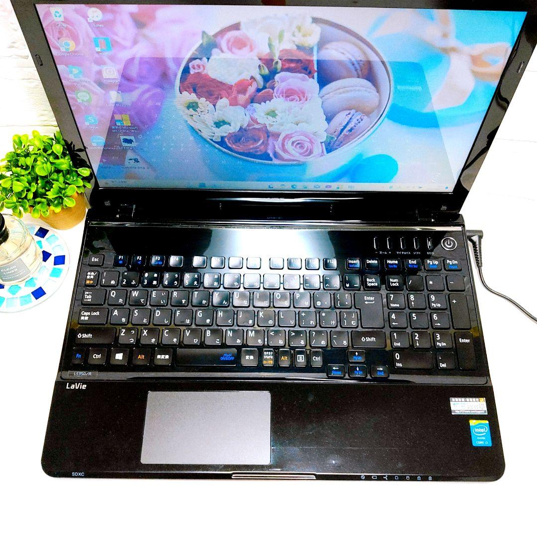 ブルーレイ見れる️オフィス✨YouTube✨保存大容量カメラ付黒ノート