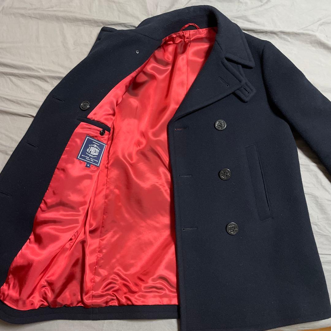 極美品 J PRESS Pコート ネイビー - メルカリ