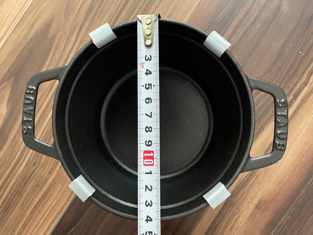 【STAUB】ストウブ ホーロー鍋14cm 0.8L ココットラウンド ブラック