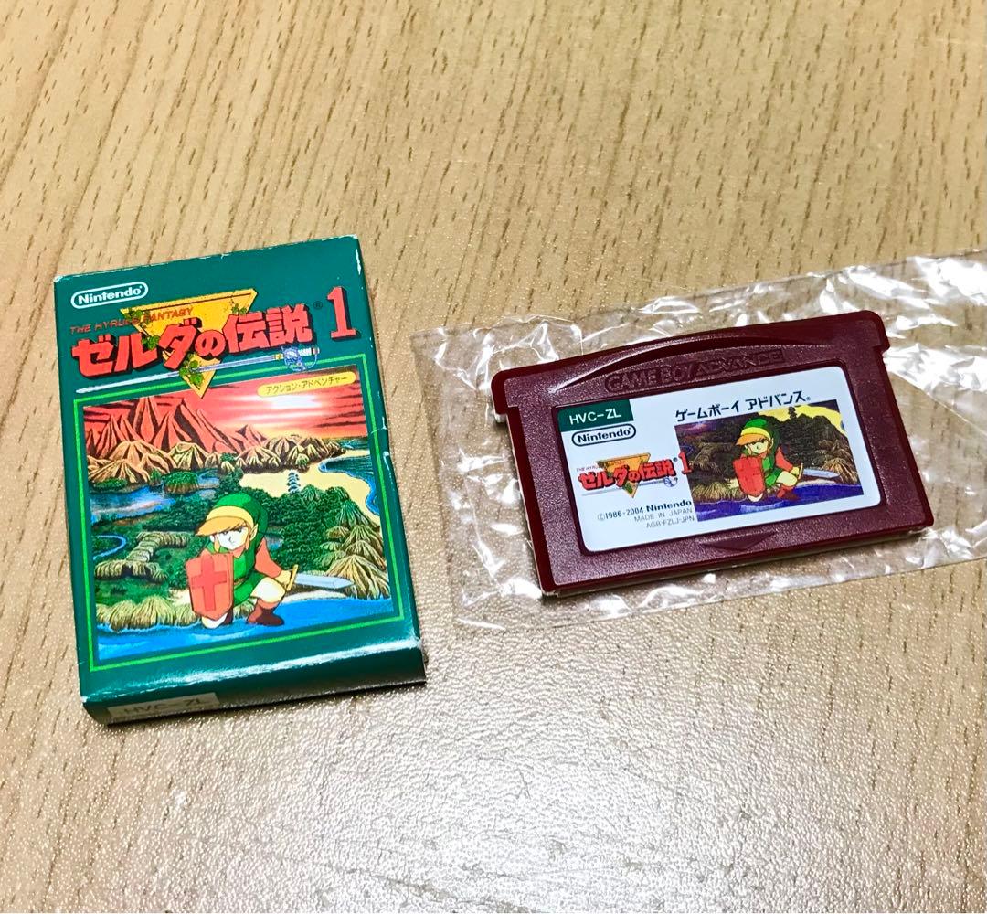 GBA『ゼルダの伝説1』箱付き！ファミコンミニ ゲームボーイアドバンス