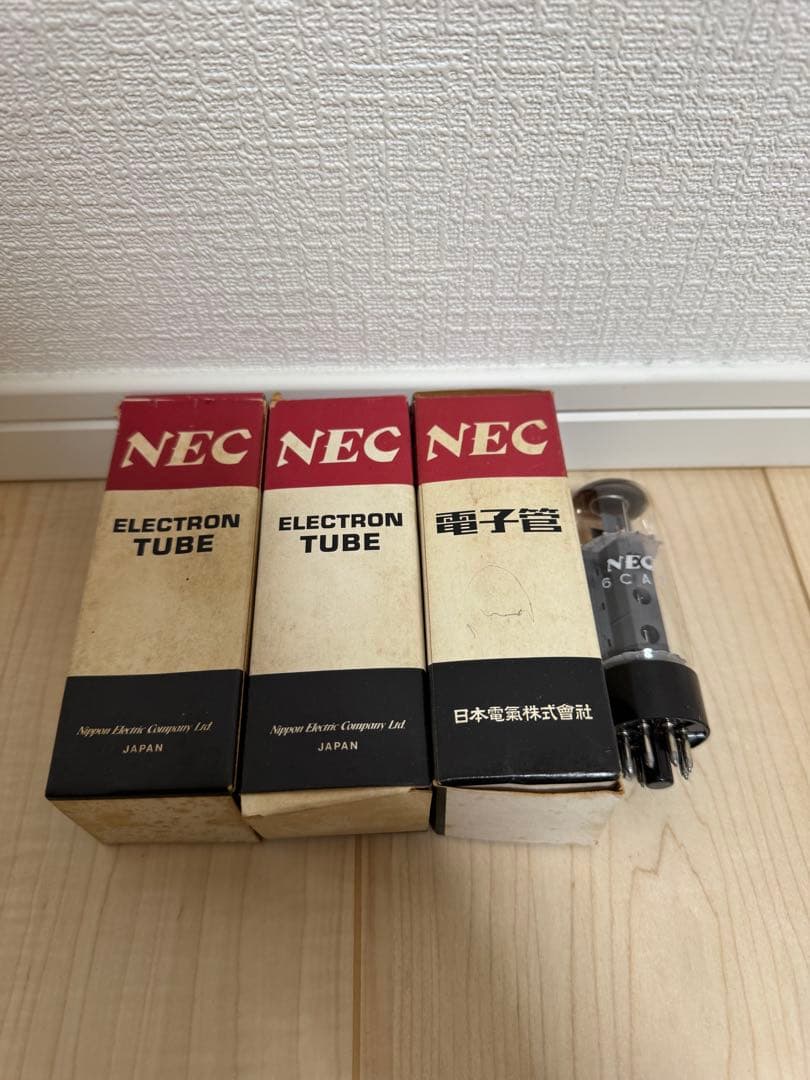 D*r様 NEC 6CA7 真空管 4本セット 箱付き 動作未確認 MATSUSHITA 6CA7 真空管 4本セット / NHK刻印あり - メルカリ