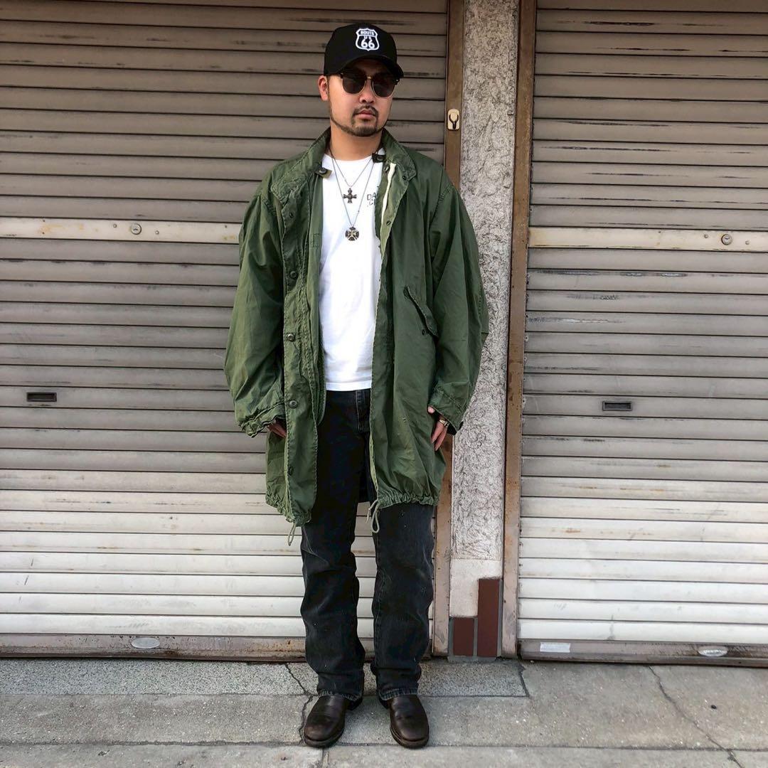 70s 米軍 実物 US ARMY M-65 フィッシュテール パーカー シエル - メルカリ