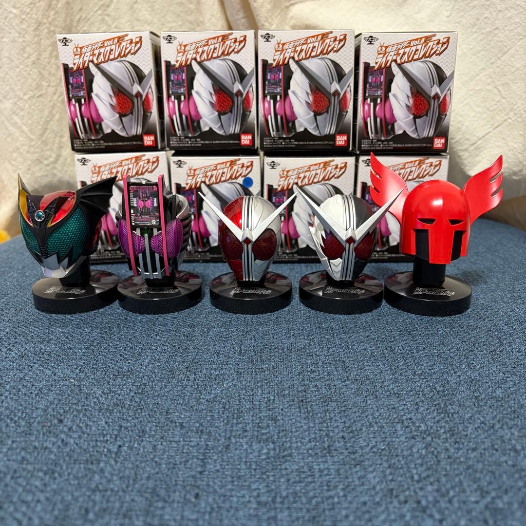 仮面ライダーマスクコレクション vol.8 16体セット 箱あり