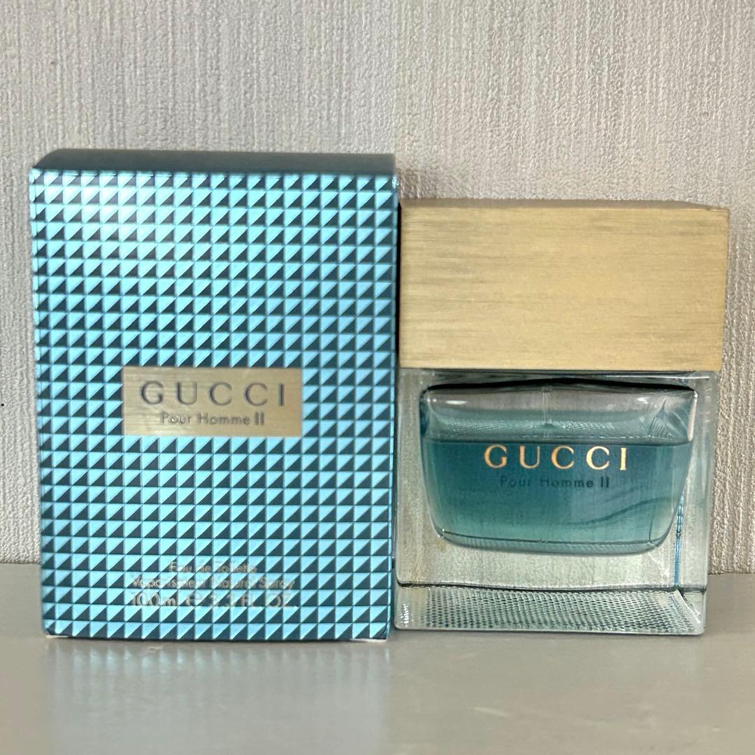 希少！グッチプールオム II 100ml GUCCI pour homme II Gucci Pour Homme II Gucci for Men Eau de Toilette 100ml New in
