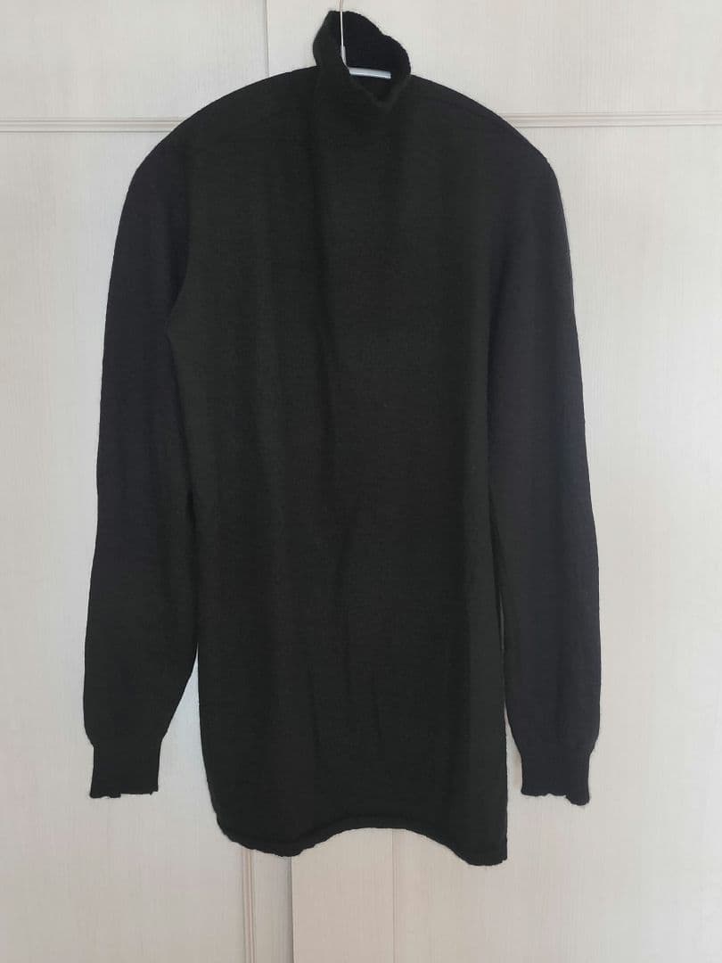 カシミア100% モックネック ニット ブラック FOREVER カシミア100% モックネック ニット ブラック FOREVER カシミヤ100