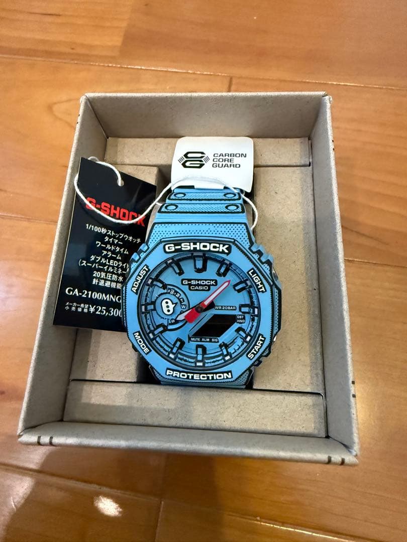 未使用　CASIO G-SHOCK GA-2100MNG-2AJR ライトブルー GA-2100MNG-2AJR | CASIO