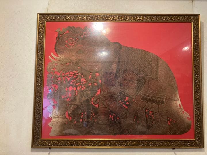 象皮でできた象のタペストリー(額縁付き) 楽天市場】絵画 象の通販