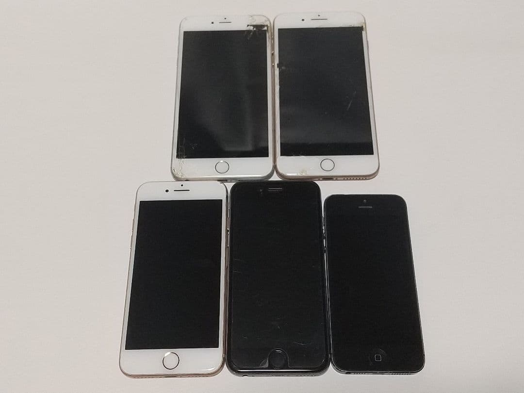 iPhone 5s/6/6s+/8/8+ 5台セット ジャンク iPhone 5s/6/6s+/8/8+ 5台セット ジャンク iPhone6s ジャンクセット