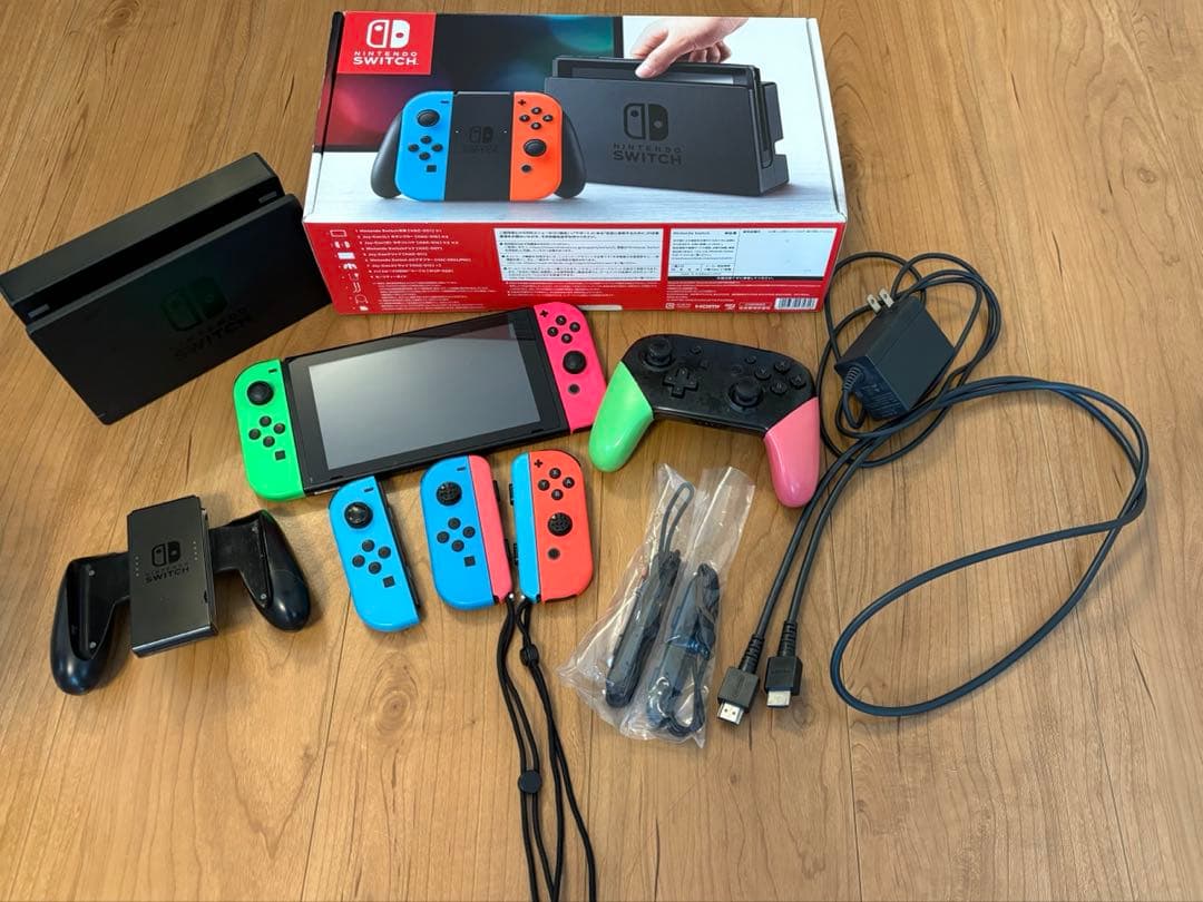 Nintendo Switch 本体 ネオンブルー&ネオンレッド　おまけ付き Nintendo Switch ネオンブルー・ネオンレッド 任天堂 ゲーム機 本体