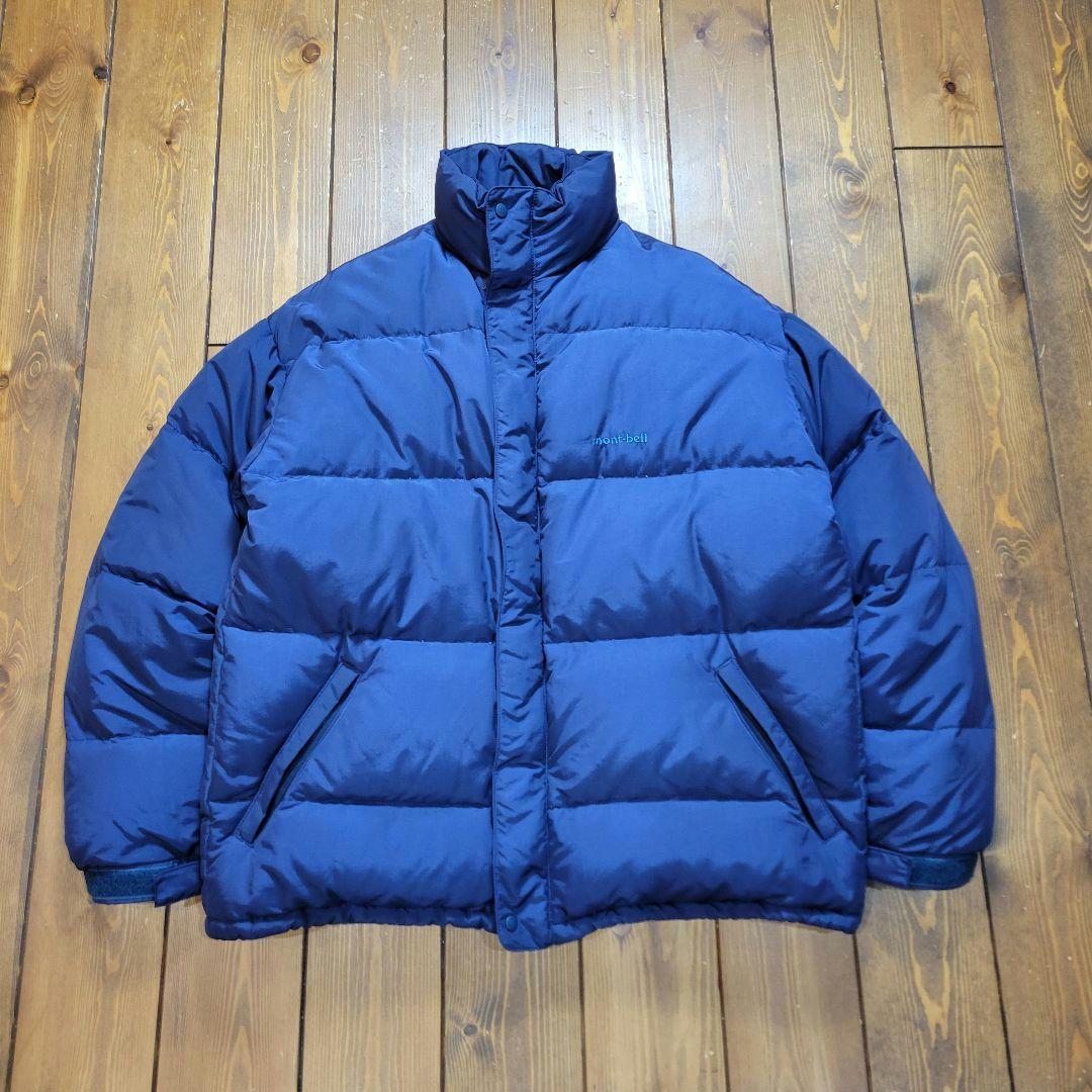 90s オールド モンベル ダウンジャケット 肉厚 刺繍ロゴ 紫 - メルカリ