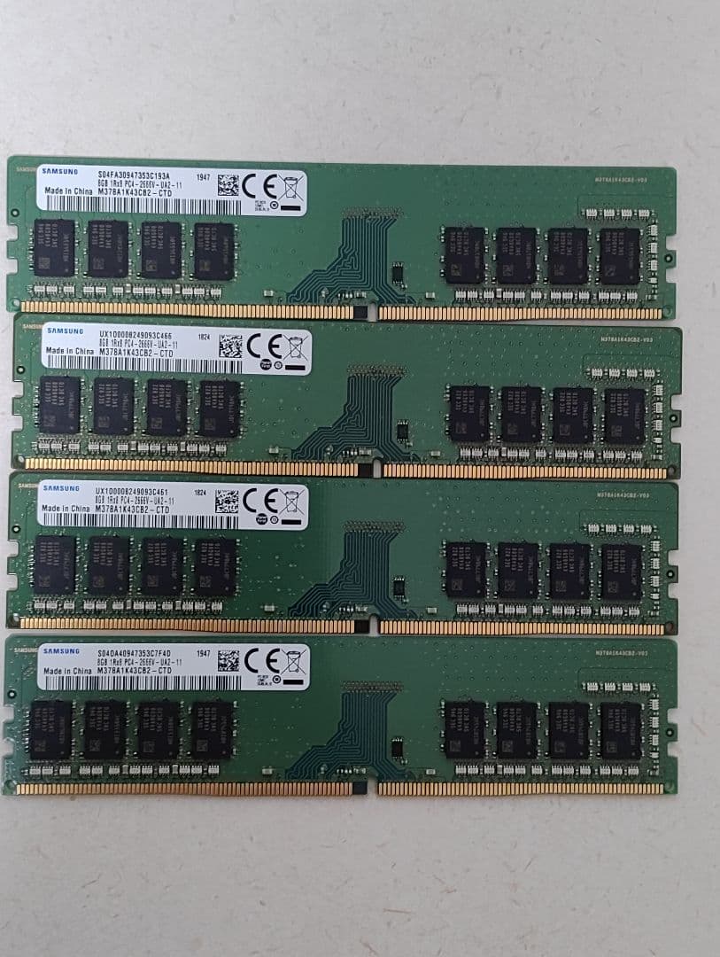 と*こ様 Samsung　DDR4 32GB メモリ 2666MHz Samsung 32GB DDR4 2666MHz RAM Memory Module for Laptop Computers