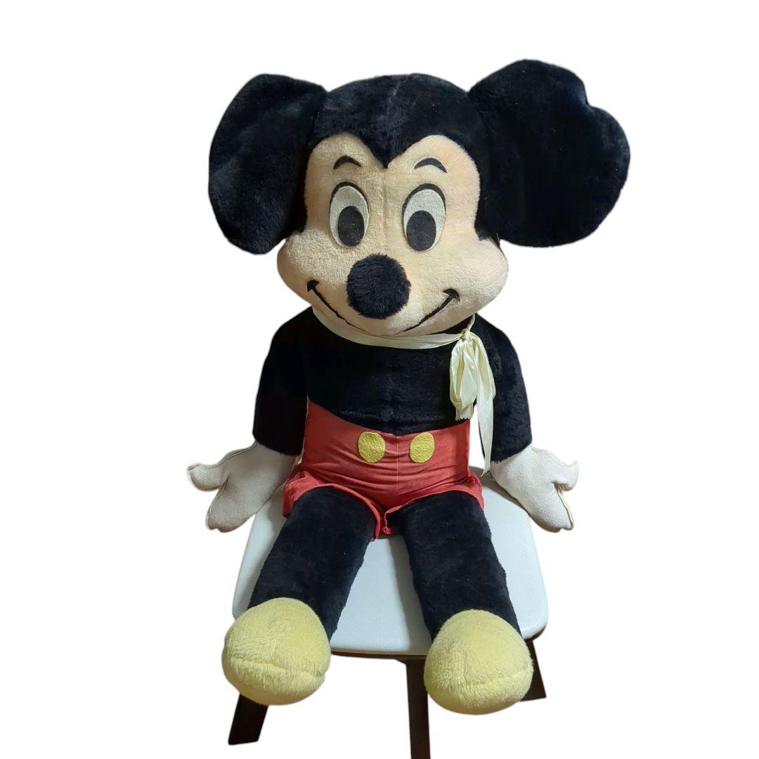 希少】昭和レトロ 特大ぬいぐるみ ミッキーマウス アメリカ